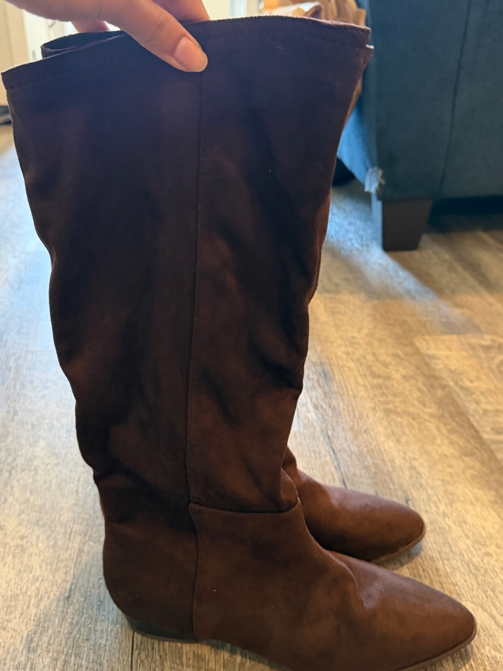 Classic Women's Tall Suede Boots - Brown